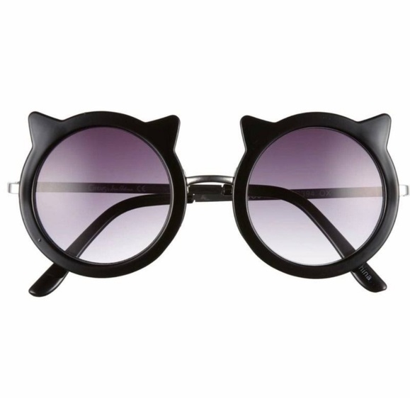 Sam Edelman Circus Black Kitty Cat Sunglasses NWT - Picture 2 of 8